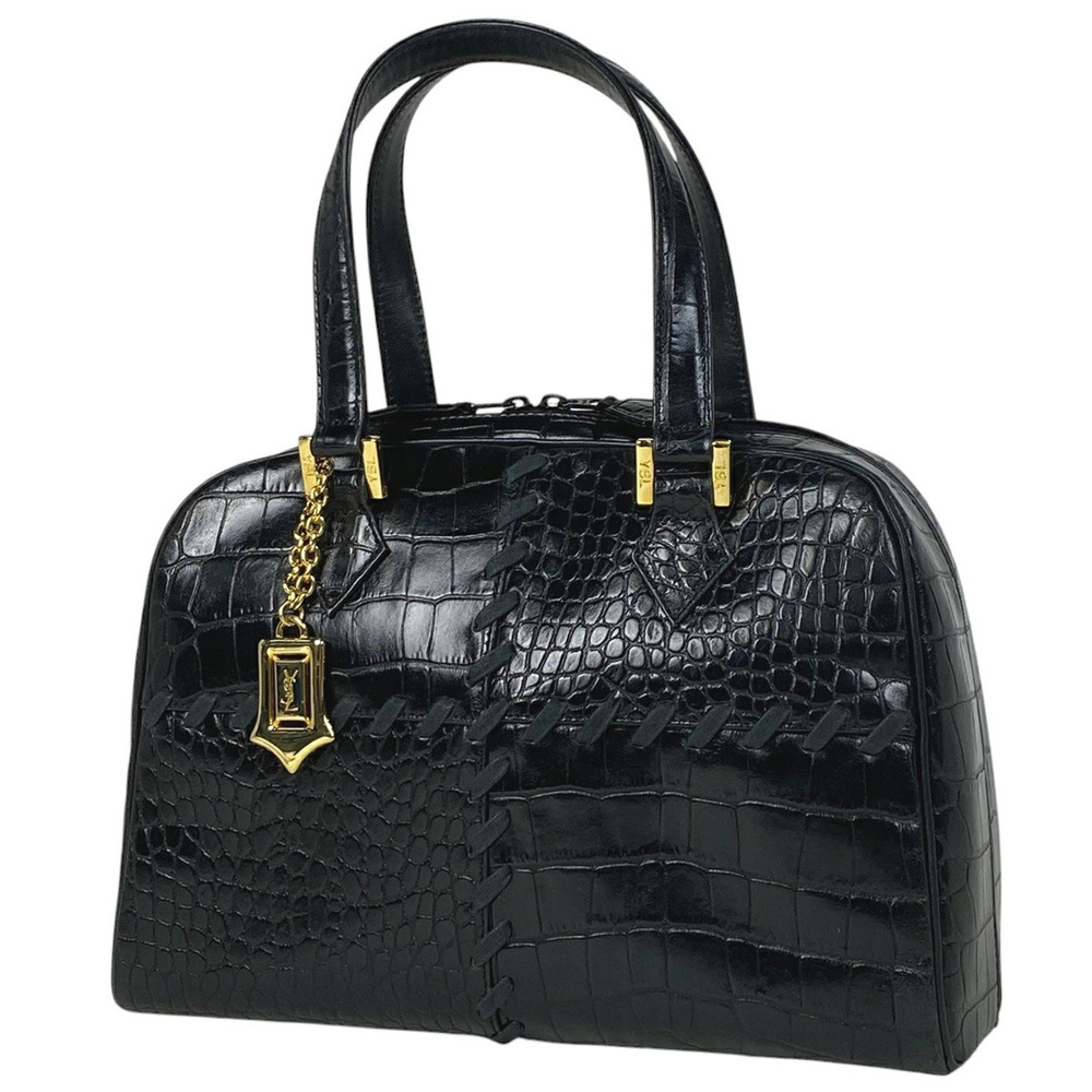 Saint Laurent Yves handbag leather black